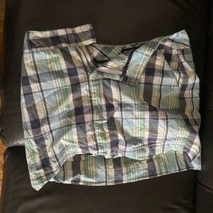 Women’s Plaid Skort in Light Blue and Gray